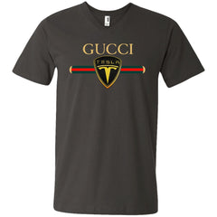 Gucci Tesla T-shirt Men V-Neck T-Shirt Men V-Neck T-Shirt - parenttees