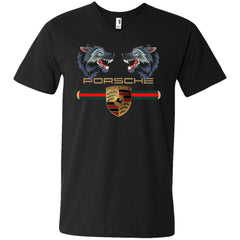 Trending Gucci Porsche Vip Shirt Men V-Neck T-Shirt Men V-Neck T-Shirt - parenttees