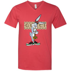 Best Gucci Rabbit T-shirt Men V-Neck T-Shirt Men V-Neck T-Shirt - parenttees