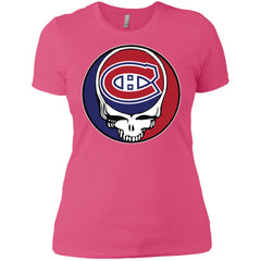 Montreal Canadiens Grateful Dead Steal Your Face Hockey Nhl Shirts Women Cotton T-Shirt Women Cotton T-Shirt - parenttees