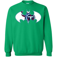 We Are The Tennessee Titans Batman Nfl Mashup Crewneck Pullover Sweatshirt Crewneck Pullover Sweatshirt - parenttees