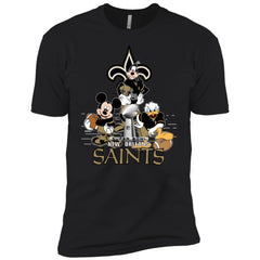 Nfl – New Orleans Saints Donald Duck Goofy Mickey Mouse Super Bowl 2019 Football Men Short Sleeve T-Shirt Men Short Sleeve T-Shirt - parenttees