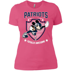 Nfl – New England Patriots Totally Awesome Mickey Mouse Super Bowl 2019 Football Women Cotton T-Shirt Women Cotton T-Shirt - parenttees