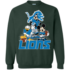 Mickey Mouse Detroit Lions American Football Nfl Sports Shirt Crewneck Pullover Sweatshirt Crewneck Pullover Sweatshirt - parenttees