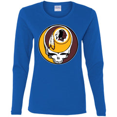 Washington Redskins Grateful Dead Steal Your Face Football Nfl Shirts Women Long Sleeve Shirt Women Long Sleeve Shirt - parenttees