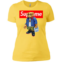 Supreme Bear Style Music T-shirt Women Cotton T-Shirt Women Cotton T-Shirt - parenttees