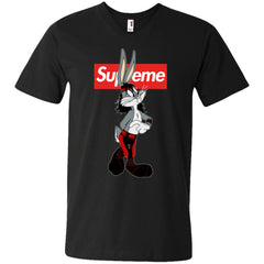 Supreme Rabbit T-shirt Men V-Neck T-Shirt Men V-Neck T-Shirt - parenttees