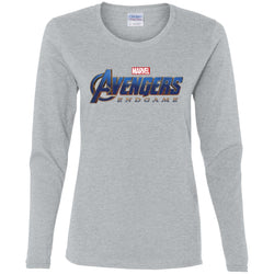 Marvel Avengers Endgame Movie Logo Graphic Women Long Sleeve Shirt