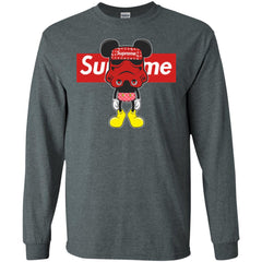 Supreme Robot Mickey Hot T-shirt Men Long Sleeve Shirt Men Long Sleeve Shirt - parenttees