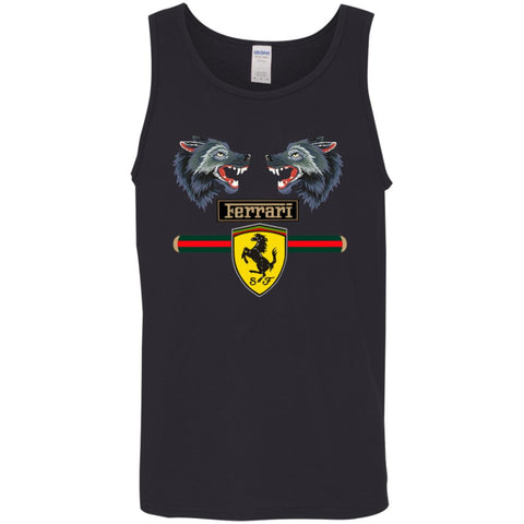 Gucci Ferrari Shirt Men Cotton Tank Black / X-Small Men Cotton Tank - parenttees