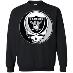 Oakland Raiders Grateful Dead Steal Your Face Football Nfl Shirts Crewneck Pullover Sweatshirt