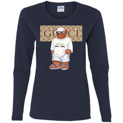 Best Life Gucci Bear T-shirt Women Long Sleeve Shirt Women Long Sleeve Shirt - parenttees