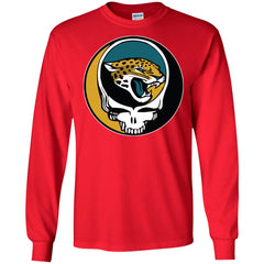 Jacksonville Jaguars Grateful Dead Steal Your Face Football Nfl Shirts Men Long Sleeve Shirt Men Long Sleeve Shirt - parenttees