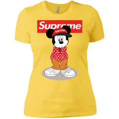 Supreme Mickey Mouse T-shirt Women Cotton T-Shirt Women Cotton T-Shirt - parenttees
