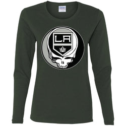 Los Angeles Kings Grateful Dead Steal Your Face Hockey Nhl Shirts Women Long Sleeve Shirt