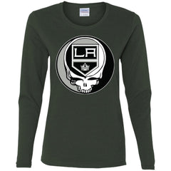Los Angeles Kings Grateful Dead Steal Your Face Hockey Nhl Shirts Women Long Sleeve Shirt Women Long Sleeve Shirt - parenttees
