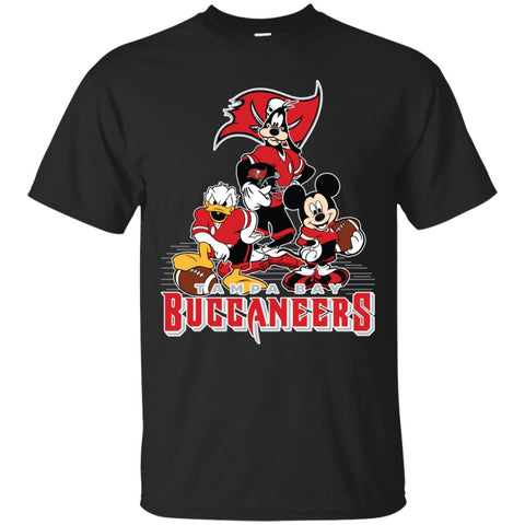 Mickey Mouse Tampa Bay Buccaneers American Football Nfl Sports Shirt Men Cotton T-Shirt Black / S Men Cotton T-Shirt - parenttees