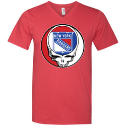 New York Rangers Grateful Dead Steal Your Face Hockey Nhl Shirts Men V-Neck T-Shirt