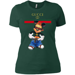 Gucci Logo Mickey Gift Trending T-shirt Women Cotton T-Shirt Women Cotton T-Shirt - parenttees