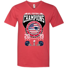 Nfl – Football Champions New England Patriots Super Bowl 2019 Men V-Neck T-Shirt Men V-Neck T-Shirt - parenttees