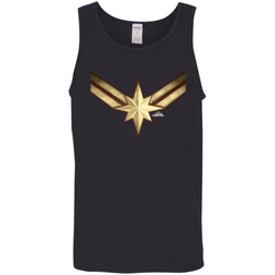 Captain Marvel Gleaming Chest Logo Men Cotton Tank