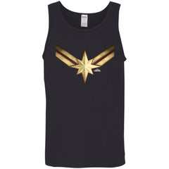 Captain Marvel Gleaming Chest Logo Men Cotton Tank Men Cotton Tank - parenttees