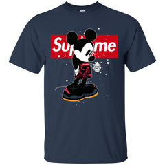 Supreme Mickey Babe Cute Love T-shirt Men Cotton T-Shirt Men Cotton T-Shirt - parenttees