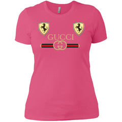 Best Gucci Ferrari New T-shirt Women Cotton T-Shirt Women Cotton T-Shirt - parenttees