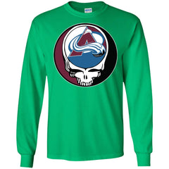 Colorado Avalanche Grateful Dead Steal Your Face Hockey Nhl Shirts Men Long Sleeve Shirt Men Long Sleeve Shirt - parenttees