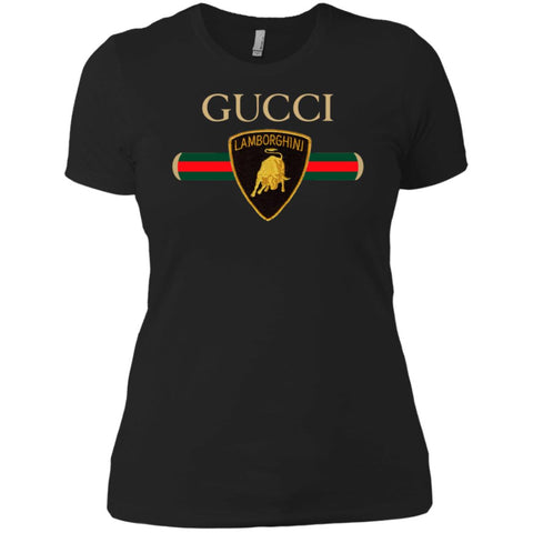 Gucci Lamborghini T-shirt Women Cotton T-Shirt Black / X-Small Women Cotton T-Shirt - parenttees