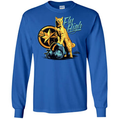 Captain Marvel Symbol Goose Fly High Men Long Sleeve Shirt Men Long Sleeve Shirt - parenttees