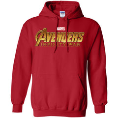 Marvel Avengers Infinity War Golden Logo Pullover Hoodie Sweatshirt Pullover Hoodie Sweatshirt - parenttees