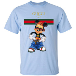 Gucci Logo Mickey Gift Trending T-shirt Men Cotton T-Shirt