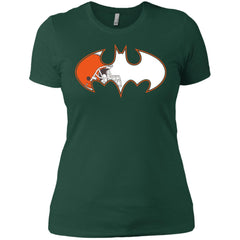 We Are The Cleveland Browns Batman Nfl Mashup Women Cotton T-Shirt Women Cotton T-Shirt - parenttees