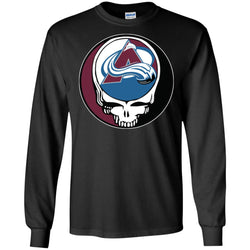 Colorado Avalanche Grateful Dead Steal Your Face Hockey Nhl Shirts Men Long Sleeve Shirt