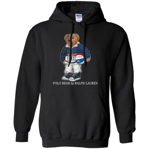 Ralph Lauren Polo Bear T-shirt Pullover Hoodie Sweatshirt Black / S Pullover Hoodie Sweatshirt - parenttees