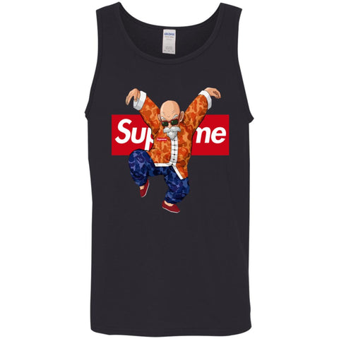 Supreme Kame Turtle Dragon Ball T-shirt Men Cotton Tank Black / X-Small Men Cotton Tank - parenttees