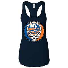 New York Islanders Grateful Dead Steal Your Face Hockey Nhl Shirts Women Tank Top Women Tank Top - parenttees