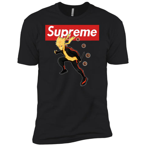 Supreme Naruto T-shirt Men Short Sleeve T-Shirt Black / X-Small Men Short Sleeve T-Shirt - parenttees