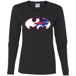 We Are The Buffalo Bills Batman Nfl Mashup Women Long Sleeve Shirt