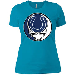 Indianapolis Colts Grateful Dead Steal Your Face Football Nfl Shirts Women Cotton T-Shirt Women Cotton T-Shirt - parenttees