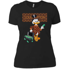 Louis Vuitton Donald Duck T-shirt Women Cotton T-Shirt Women Cotton T-Shirt - parenttees