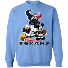 Mickey Mouse Houston Texans American Football Nfl Sports Shirt Crewneck Pullover Sweatshirt Crewneck Pullover Sweatshirt - parenttees