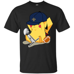 Nfl – New Orleans Saints Pikachu Super Bowl 2019 Football Men Cotton T-Shirt