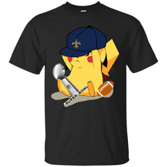 Nfl – New Orleans Saints Pikachu Super Bowl 2019 Football Men Cotton T-Shirt Men Cotton T-Shirt - parenttees