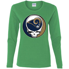 Los Angeles Rams Grateful Dead Steal Your Face Football Nfl Shirts Women Long Sleeve Shirt Women Long Sleeve Shirt - parenttees