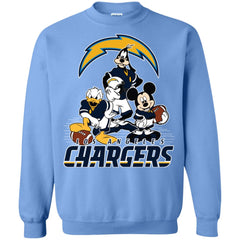 Mickey Mouse Los Angeles Chargers American Football Nfl Sports Shirt Crewneck Pullover Sweatshirt Crewneck Pullover Sweatshirt - parenttees