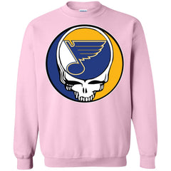 St Louis Blues Grateful Dead Steal Your Face Hockey Nhl Shirts Crewneck Pullover Sweatshirt Crewneck Pullover Sweatshirt - parenttees