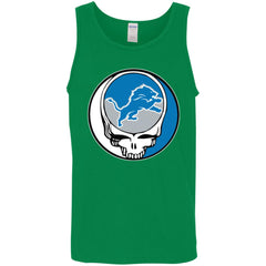 Detroit Lions Grateful Dead Steal Your Face Football Nfl Shirts Men Cotton Tank Men Cotton Tank - parenttees