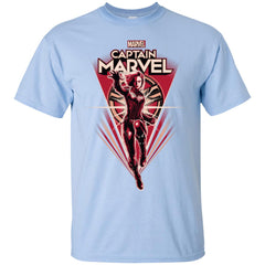 Marvel Captain Marvel Retro Style Flight Men Cotton T-Shirt Men Cotton T-Shirt - parenttees